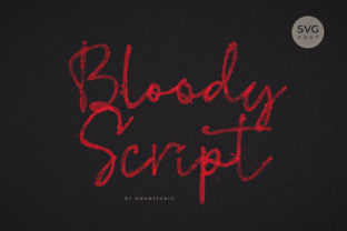 Bloody Script: Unleashing Gruesome Elegance in Design