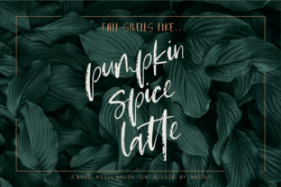 Fall in Love with the Pumpkin Spice Latte Script Typeface
