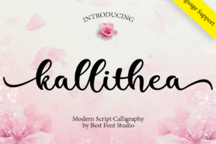 Kallithea Script: The Elegant Font That Feels Like a Handwritten Letter