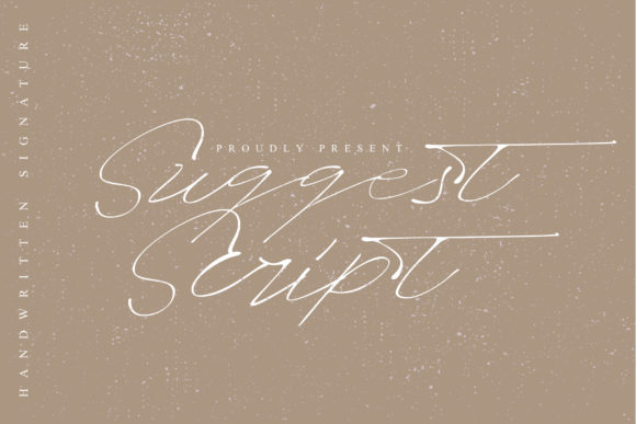 Suggest Script: A Handwritten Font for Authentic Branding