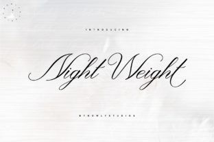 The Elegant Handwritten Feel of Night Weight Script